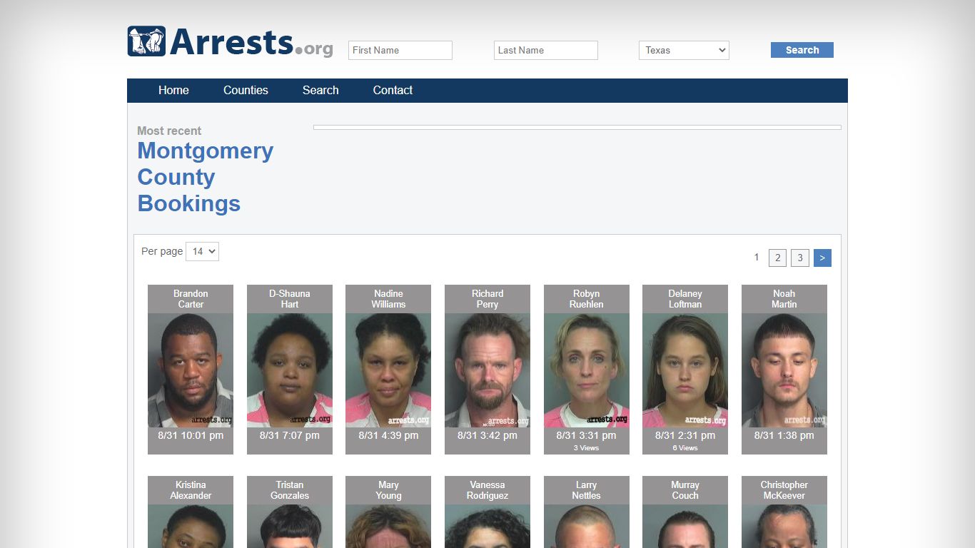 Montgomery County Arrests and Inmate Search